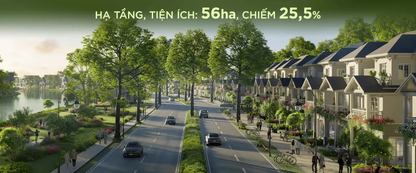 diện tích hạ tầng eco retreat