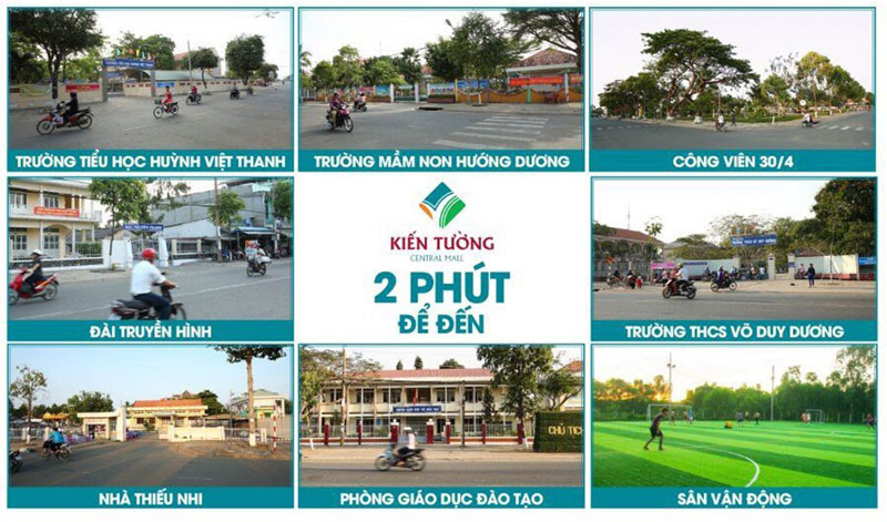 liền kề dự án kiến tường central mall
