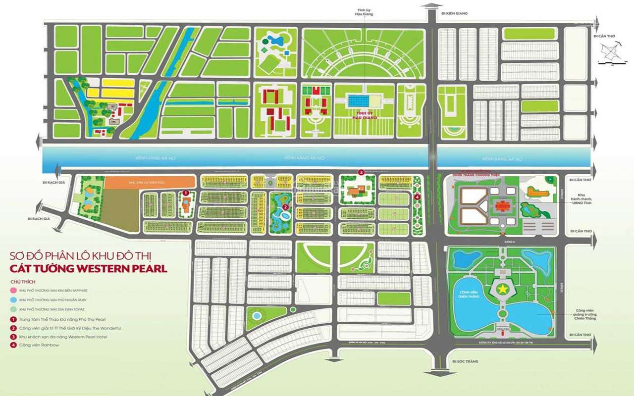 mặt bằng dự án cát tường western pearl 1